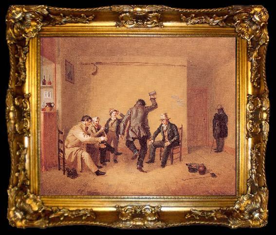 framed  William Sidney Mount Bar-room Scene, ta009-2